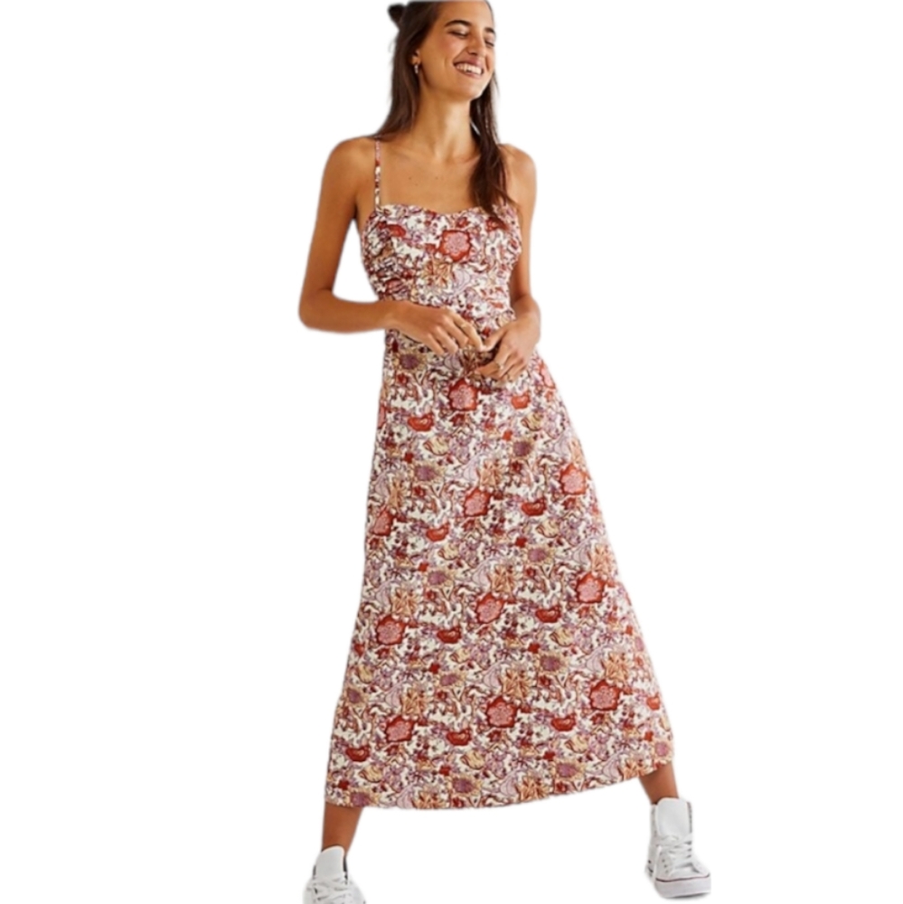 Free People Ruby's Floral Midi Dress